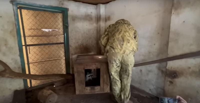 Rușii au furat un raton din Herson, Foto: Captură video