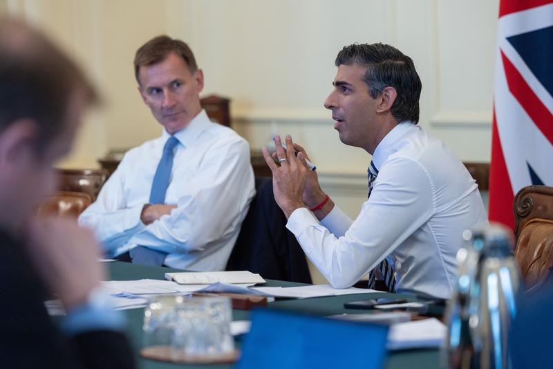 Rishi Sunak si Jeremy Hunt, Foto: Simon Walker / Avalon / Profimedia Images