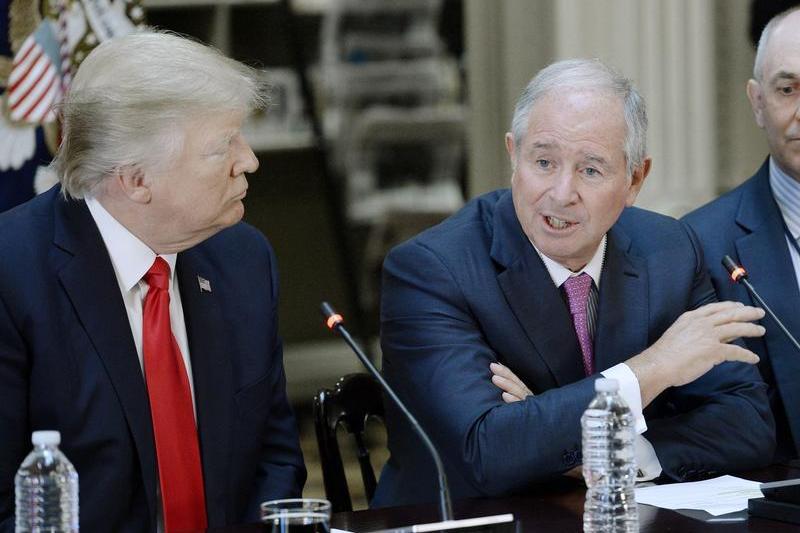 Stephen Schwarzman (dreapta) alaturi de Donald Trump, Foto: Shutterstock Editorial / Profimedia Images