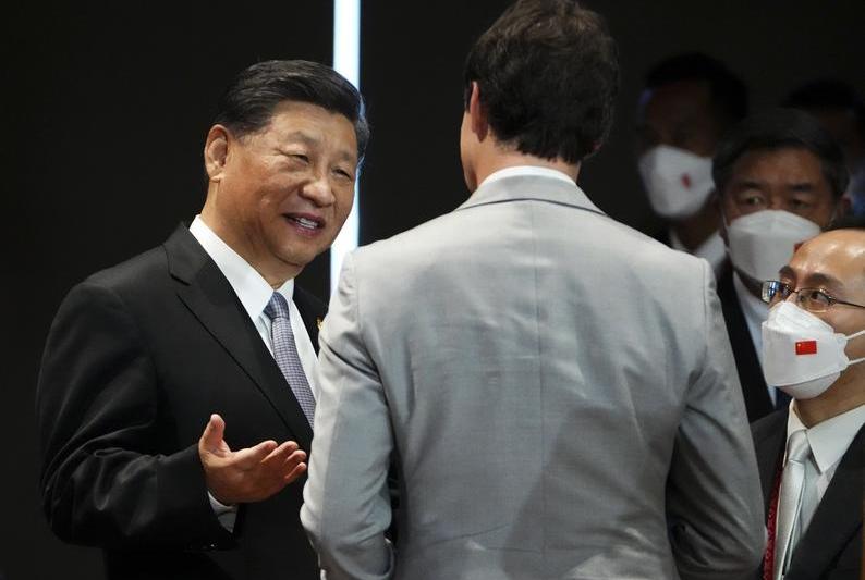 Președintele chinez Xi Jinping îl ceartă pe premierul canadian Justin Trudeau, Foto: Canadian Press / Shutterstock Editorial / Profimedia