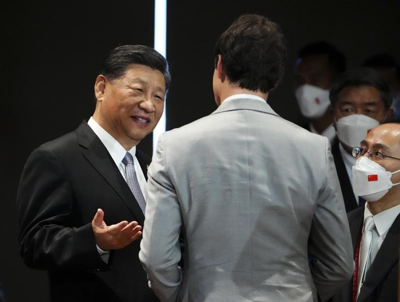 Președintele chinez Xi Jinping îl ceartă pe premierul canadian Justin Trudeau, Foto: Canadian Press / Shutterstock Editorial / Profimedia