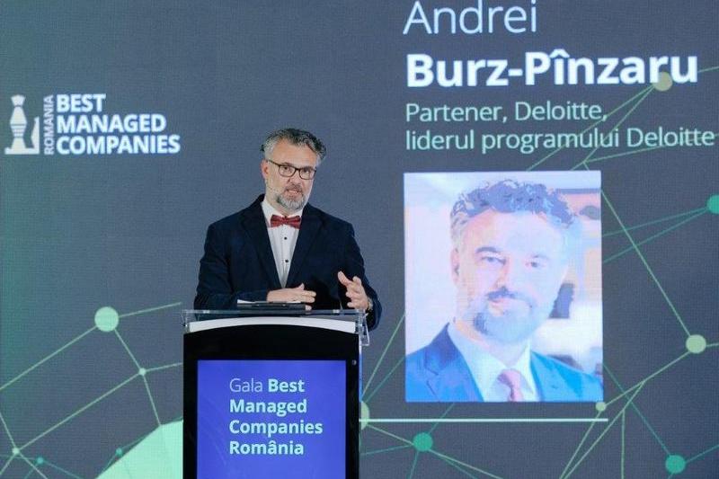 Andrei Burz-Pinzaru la Gala Best Managed Companies, Foto: Deloitte Romania