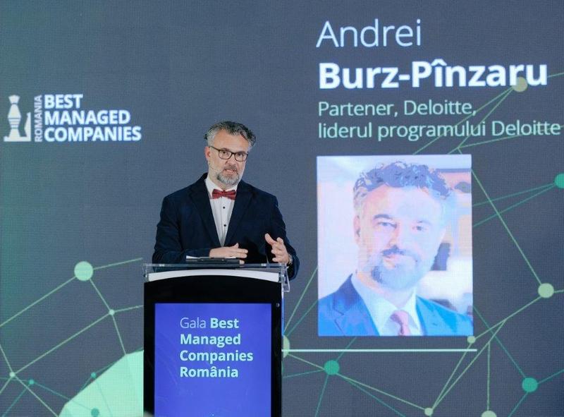Andrei Burz-Pinzaru la Gala Best Managed Companies, Foto: Deloitte Romania