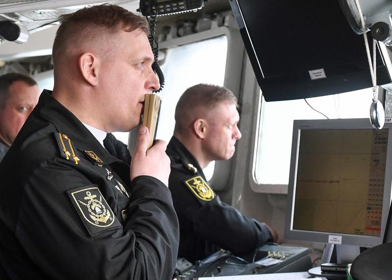 Ofițeri din marina rusă, Foto: Lev Fedoseyev / TASS / Profimedia