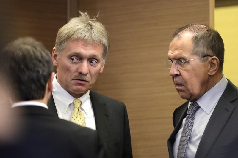 Dmitri Peskov si Serghei Lavrov, Foto: Mikhail Metzel / TASS / Profimedia Images