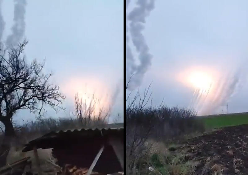 Atac cu sisteme HIMARS surprins de la sol, Foto: Captura video