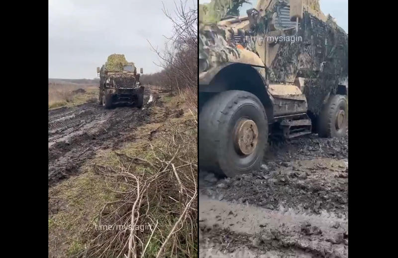 Vehicule MRAP primite de ucraineni din partea americanilor, Foto: Captura video