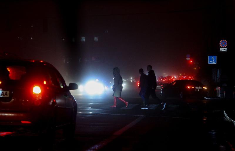 Ucraina in intuneric dupa bombardamentele rusilor, Foto: Sergii Kharchenko/NurPhoto / Shutterstock Editorial / Profimedia