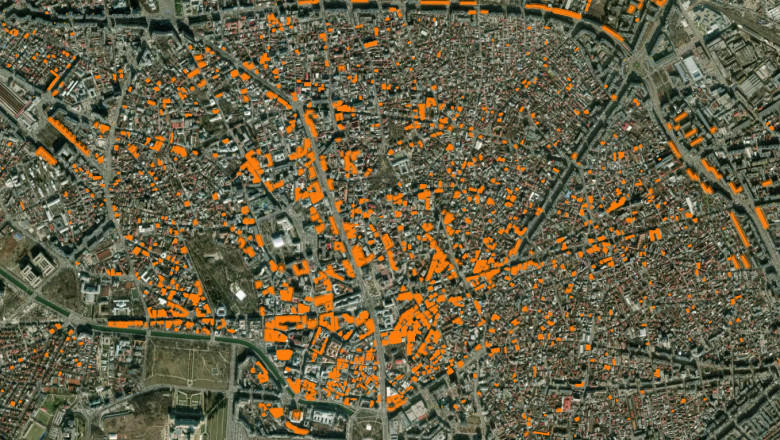 În București există peste 1.600 de „clădiri-fantomă”, neîncadrate în clase de risc seismic corespunzătoare, Foto: Captură dupacutremur.ro