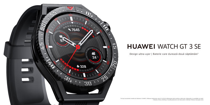 HUAWEI WATCH GT 3 SE: un smartwatch cu o autonomie de 2 săptămâni și încărcare wireless, o caracteristică a ceasurilor inteligente premium, Foto: Huawei
