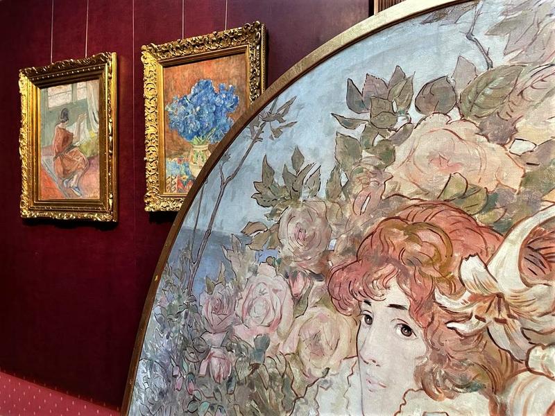 Inocență și Ulcior cu albăstrele - Ștefan Luchian, în expoziția de la Palatul Cesianu-Racoviță, Foto: Artmark