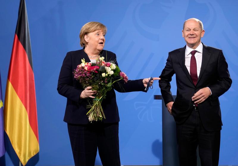 Olaf Scholz si Angela Merkel, Foto: Markus Schreiber / AP / Profimedia