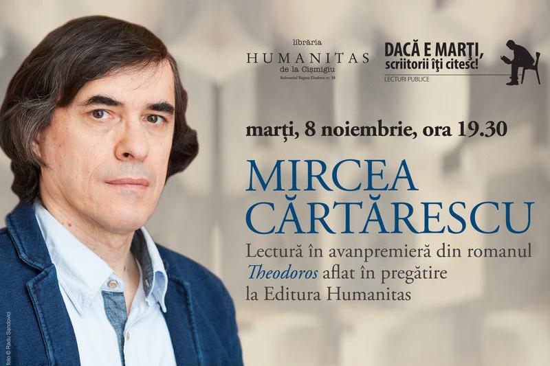 afis Mircea Cartarescu, Foto: Humanitas