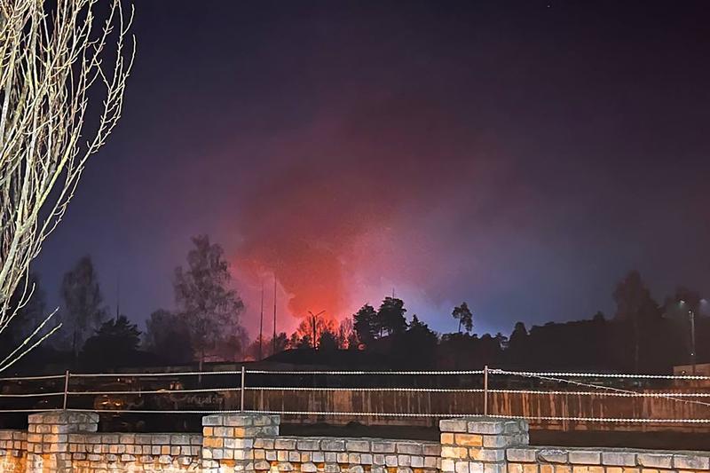 Incendiu la un rezervor de petrol în regiunea rusă Brianks, Foto: Maria Pantyukhina / TASS / Profimedia