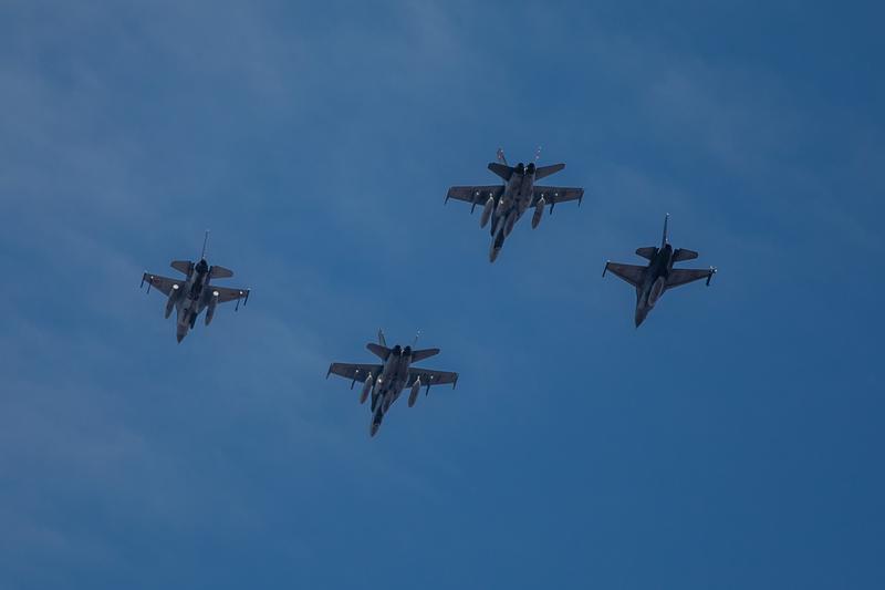 Avioane F-16 si F-18, Foto: Fortele Aeriene Romane - Bogdan Pantilimon