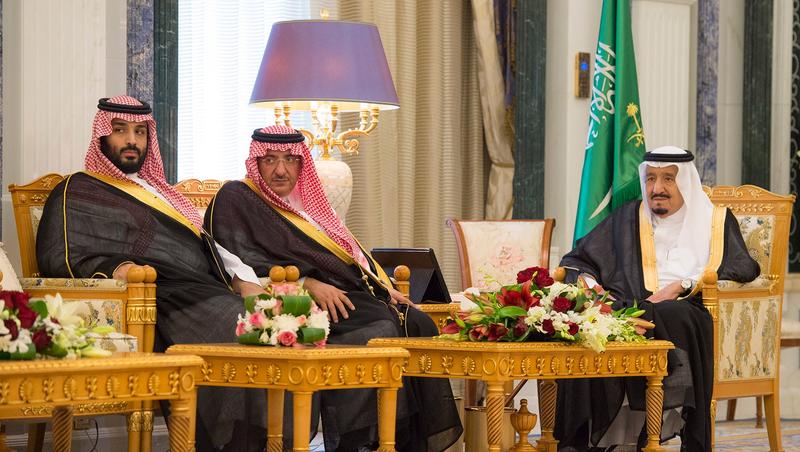 Salman bin Abdulaziz al-Saud, Mohammed bin Nayef și Mohammed bin Salman, Foto: BANDAR AL-JALOUD / AFP / Profimedia