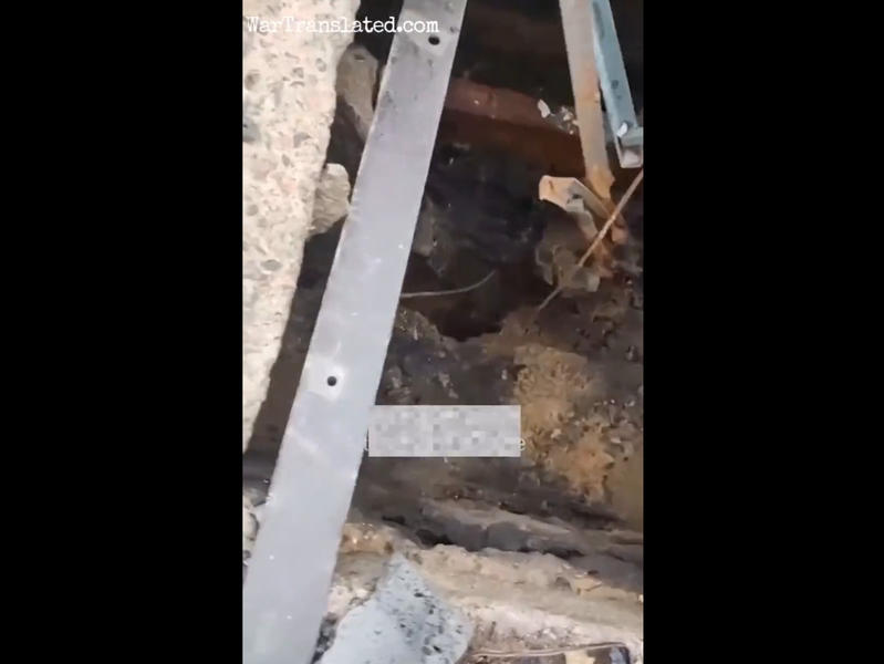 O „groapa HIMARS”?, Foto: Captura video