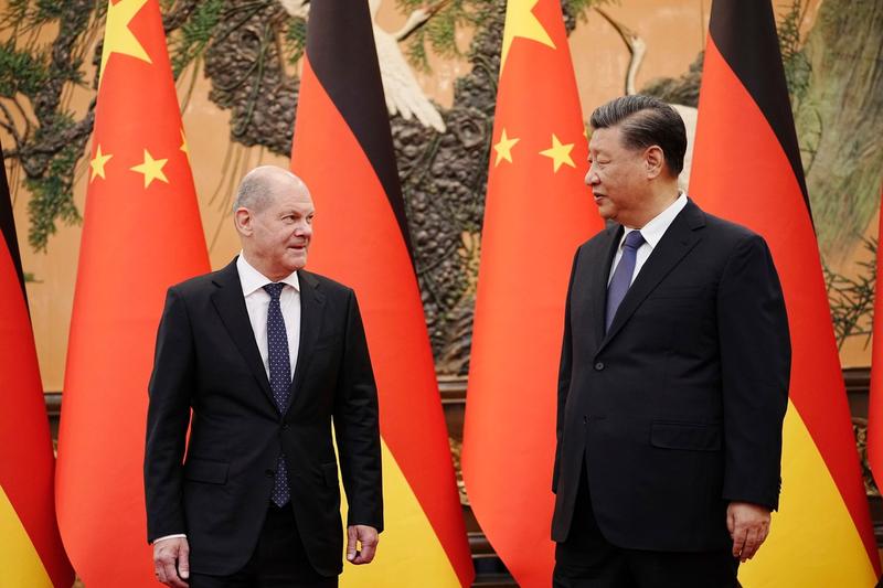 Olaf Scholz și Xi Jinping, Foto: Kay Nietfeld / AP / Profimedia