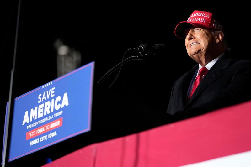 Donald Trump la un miting electoral , Foto: Charlie Neibergall / AP / Profimedia