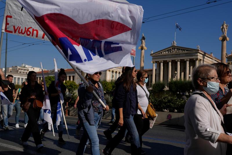 Grevă generală și proteste în Grecia, Foto: Petros Giannakouris / AP / Profimedia