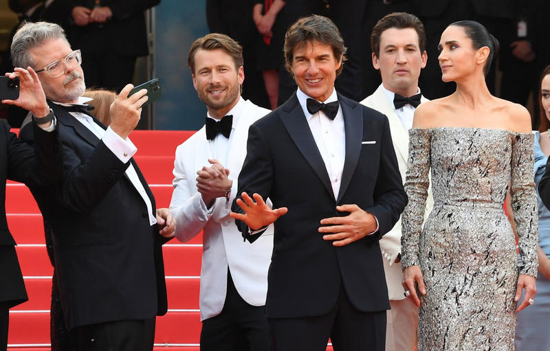 Tom Cruise la premiera la Cannes a „Top Gun: Maverick”, Foto: Rune Hellestad / UPI / Profimedia Images