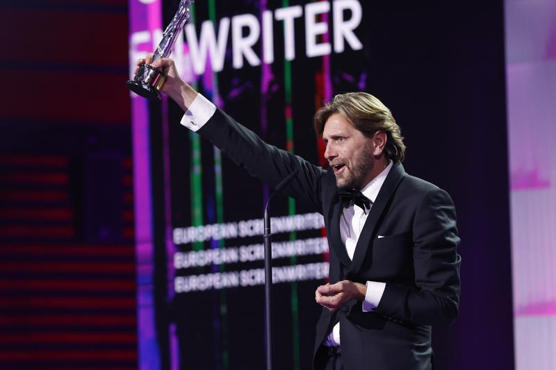 Regizorul suedez Ruben Östlund la gala premiilor EFA 2022, Foto: Sebastian Gabsch / Academia Europeană de Film