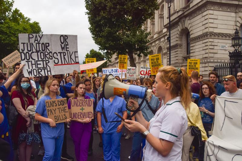 Protest al angajatilor din NHS, Foto: Tayfun Salci / Zuma Press / Profimedia Images