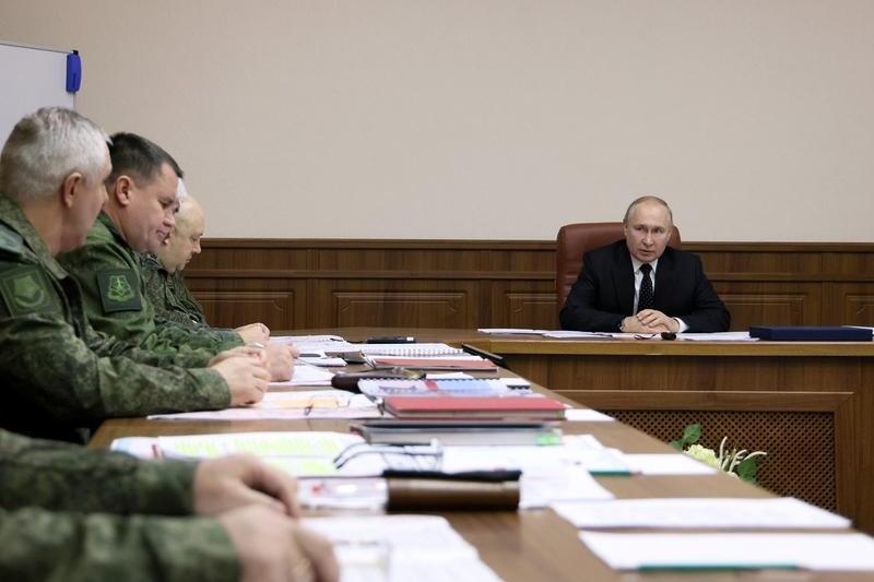 Vladimir Putin s-a întâlnit cu șefii operațiunii militare din Ucraina, Foto: Gavriil Grigorov / Sputnik / Profimedia