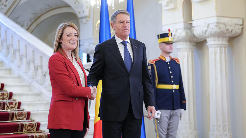 Roberta Metsola și Klaus Iohannis, la Cotroceni, Foto: Administratia Prezidentiala