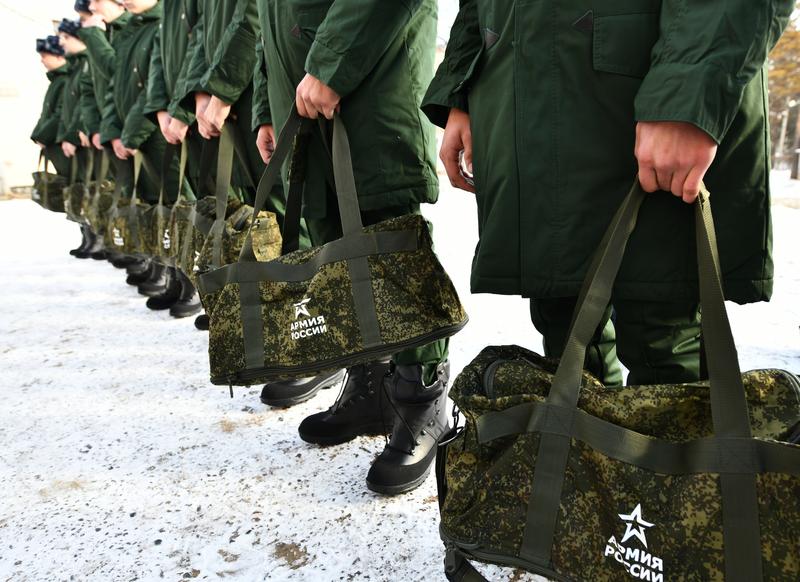 Ruși mobilizați în oașul siberian Cita, Foto: Evgeny Yepanchintsev / Sputnik / Profimedia