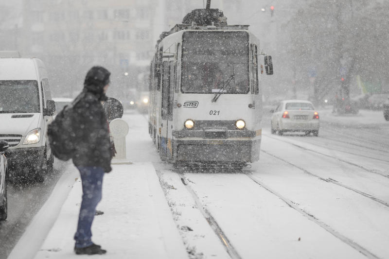 Ninsoare în București, Foto: Inquam Photos / Octav Ganea