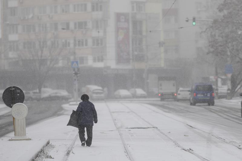 Ninsoare în București, Foto: Inquam Photos / Octav Ganea