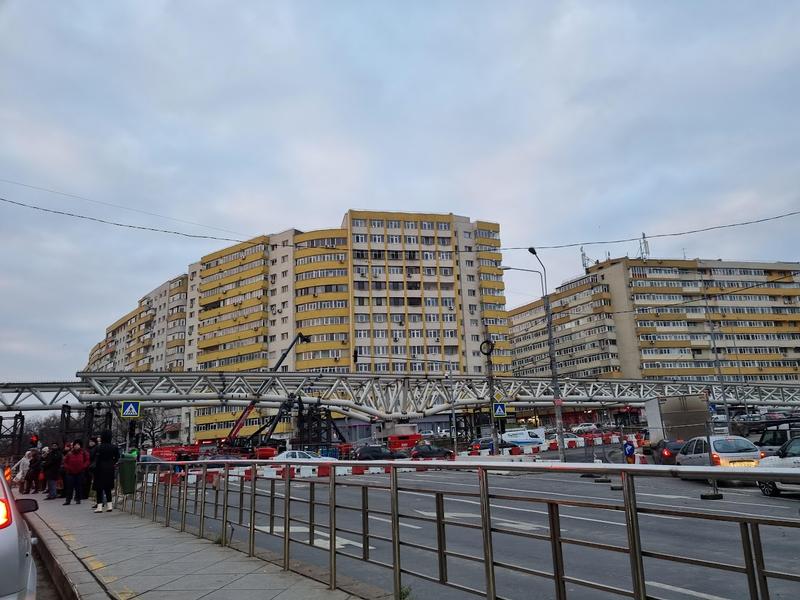 Lucrări Pasaj Doamna Ghica - decembrie 2022, Foto: HotNews/Catiusa Ivanov