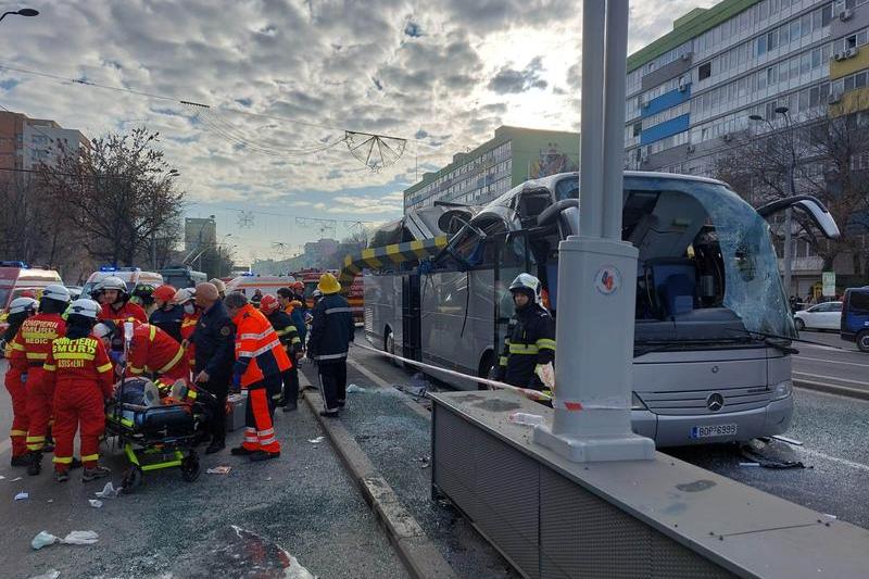 Accident grav la Pasajul Unirii, Foto: ISU Bucuresti-Ilfov