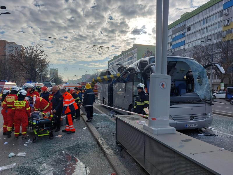 Accident grav la Pasajul Unirii, Foto: ISU Bucuresti-Ilfov