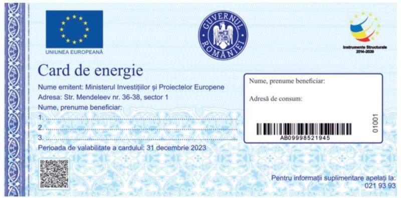 Card de energie, Foto: Marcel Bolos / Facebook