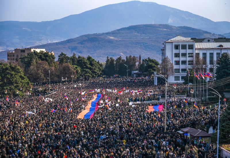 Proteste in Nagorno-Karabah, Foto: Davit GHAHRAMANYAN / AFP / Profimedia