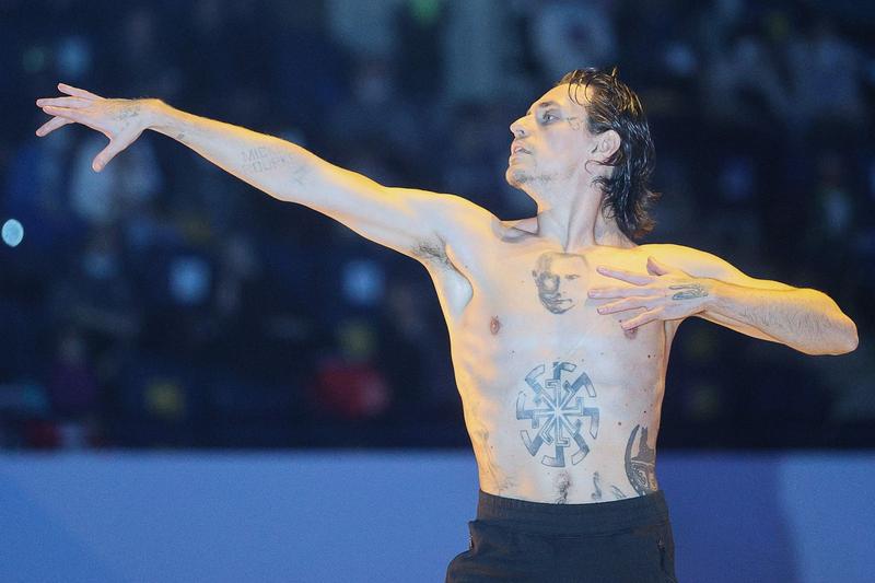 Sergei Polunin are trei tatuaje cu figura lui Vladimir Putin, Foto: Gavriil Grigorov / TASS / Profimedia Images