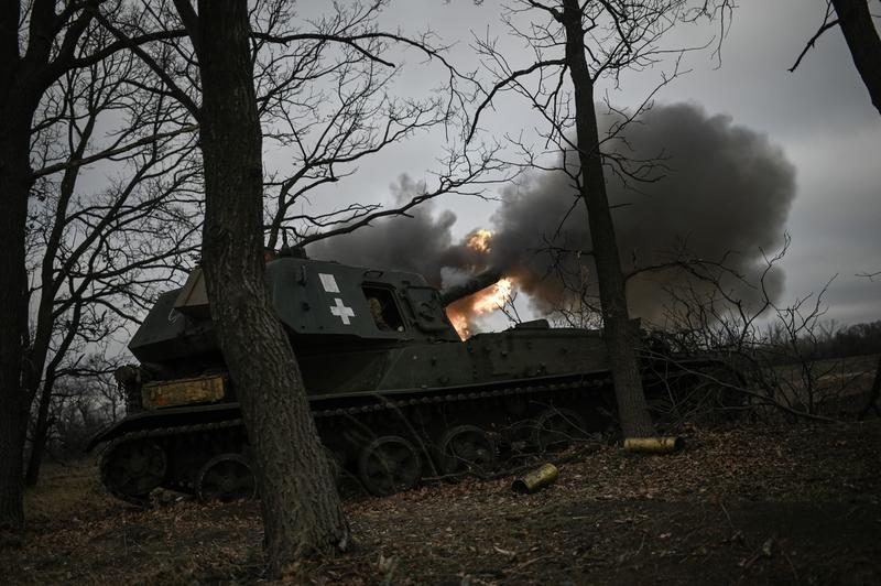 Obuzier 2S3 Akatsiya al armatei ucrainene pe frontul din Donbas, Foto: Justin Yau / ddp USA / Profimedia Images