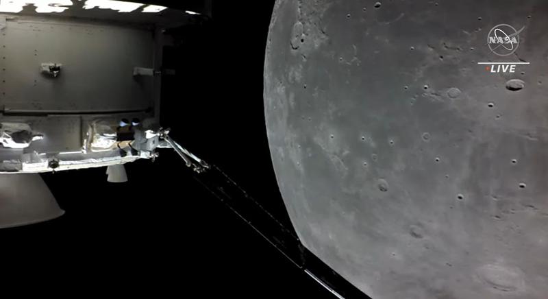 Capsula Orion si Luna, Foto: NASA