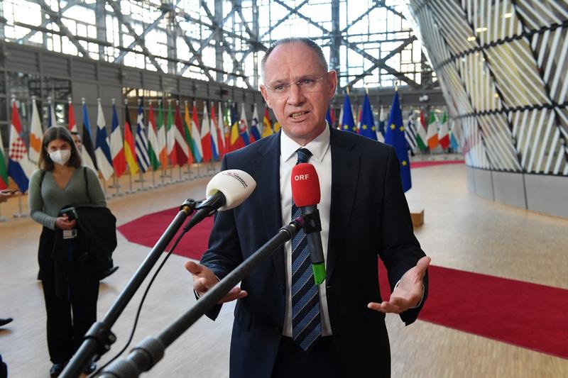 Gerhard Karner la consiliul JAi de la Bruxelles, Foto: JOHN THYS / AFP / Profimedia