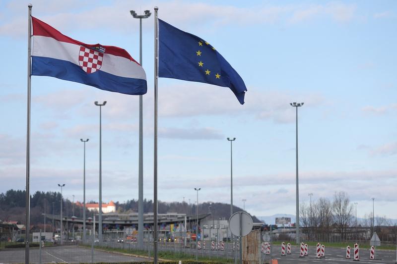 Croaţia a intrat în Spaţiul Schengen şi în zona euro, Foto: Ales Beno / AFP / Profimedia