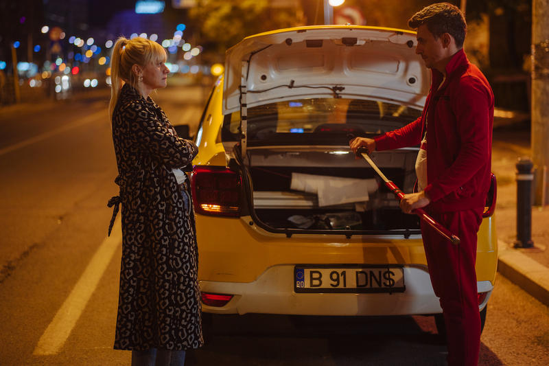 Maria Popistașu, Alexandru Ion, filmul Taximetriști, Foto: Adi Bulboaca