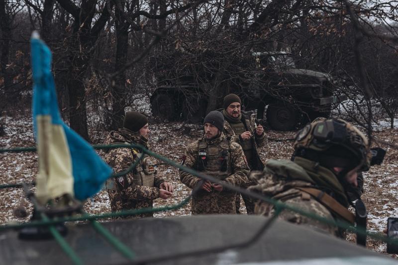 Soldați ucraineni pe frontul din Donbas, Foto: Diego Herrera Carcedo / AFP / Profimedia