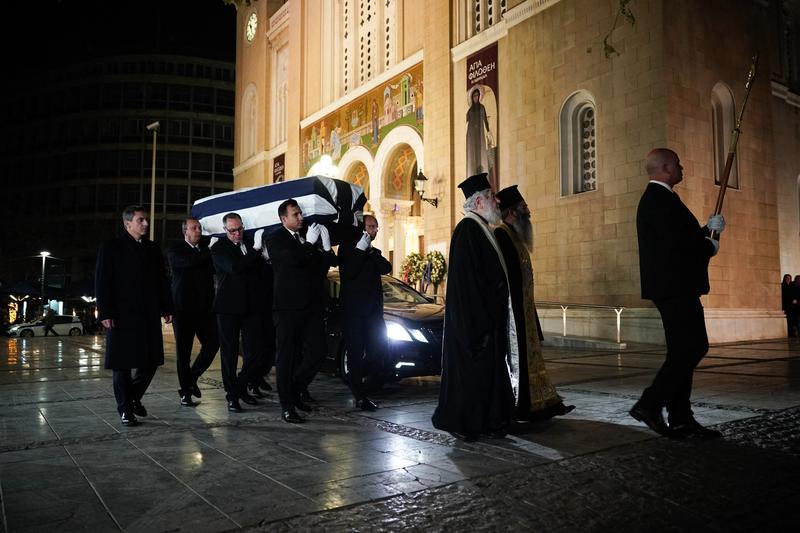 Sicriul fostului rege Constantin al II-lea, Foto: Melanos Myrillas / AFP / Profimedia Images