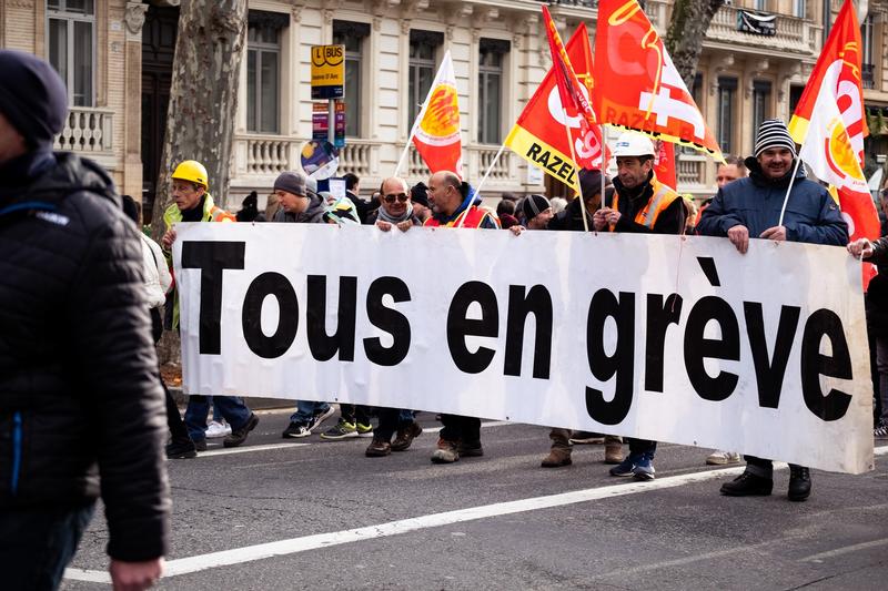 Greva in Franta, Foto: Adrien Nowak / AFP / Profimedia Images