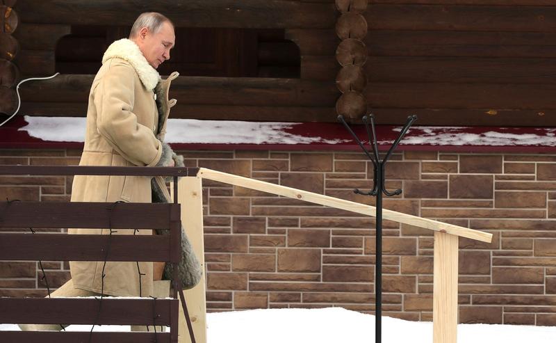 Vladimir Putin de Boboteaza in 2021, Foto: Mikhail Klimentyev-Kremlin Pool / Zuma Press / Profimedia Images