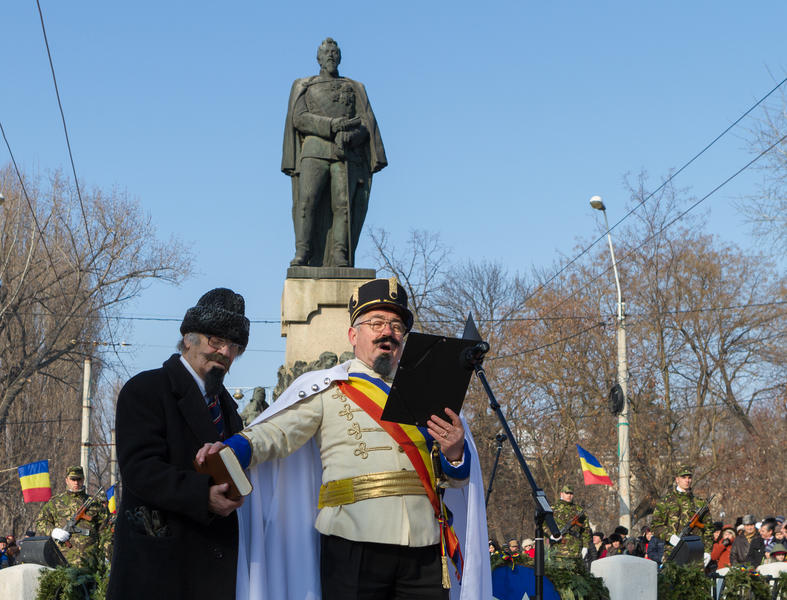 Sceneta infatisand juramantul facut de domnitorul Cuza, Foto: Inquam Photos / Ovidiu Iordachi