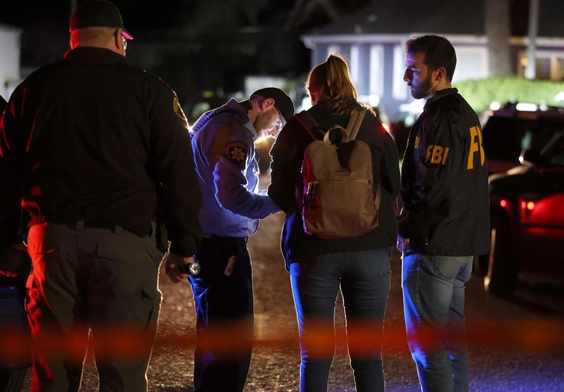Politia si FBI la locul incidentului, Foto: Justin Sullivan / Getty Images / Profimedia