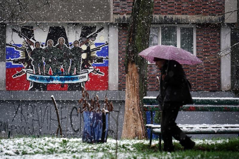 Imagine a mercenarilor Wagner in Belgrad, Foto: Oliver Bunic / AFP / Profimedia Images